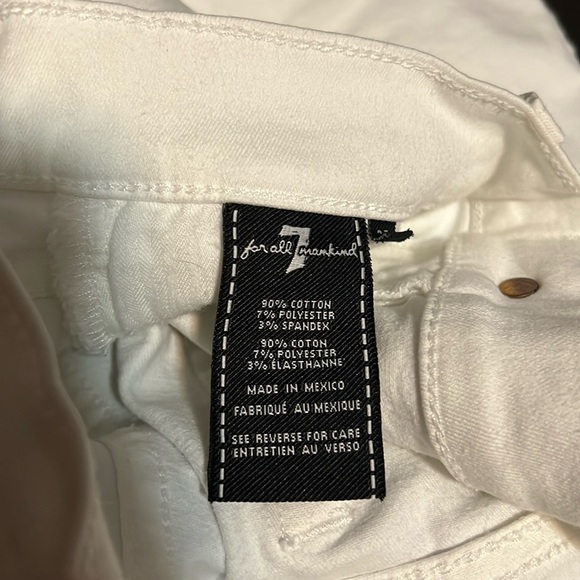 7 for All Mankind | White Denim Shorts | Size 27 - Picture 11 of 12